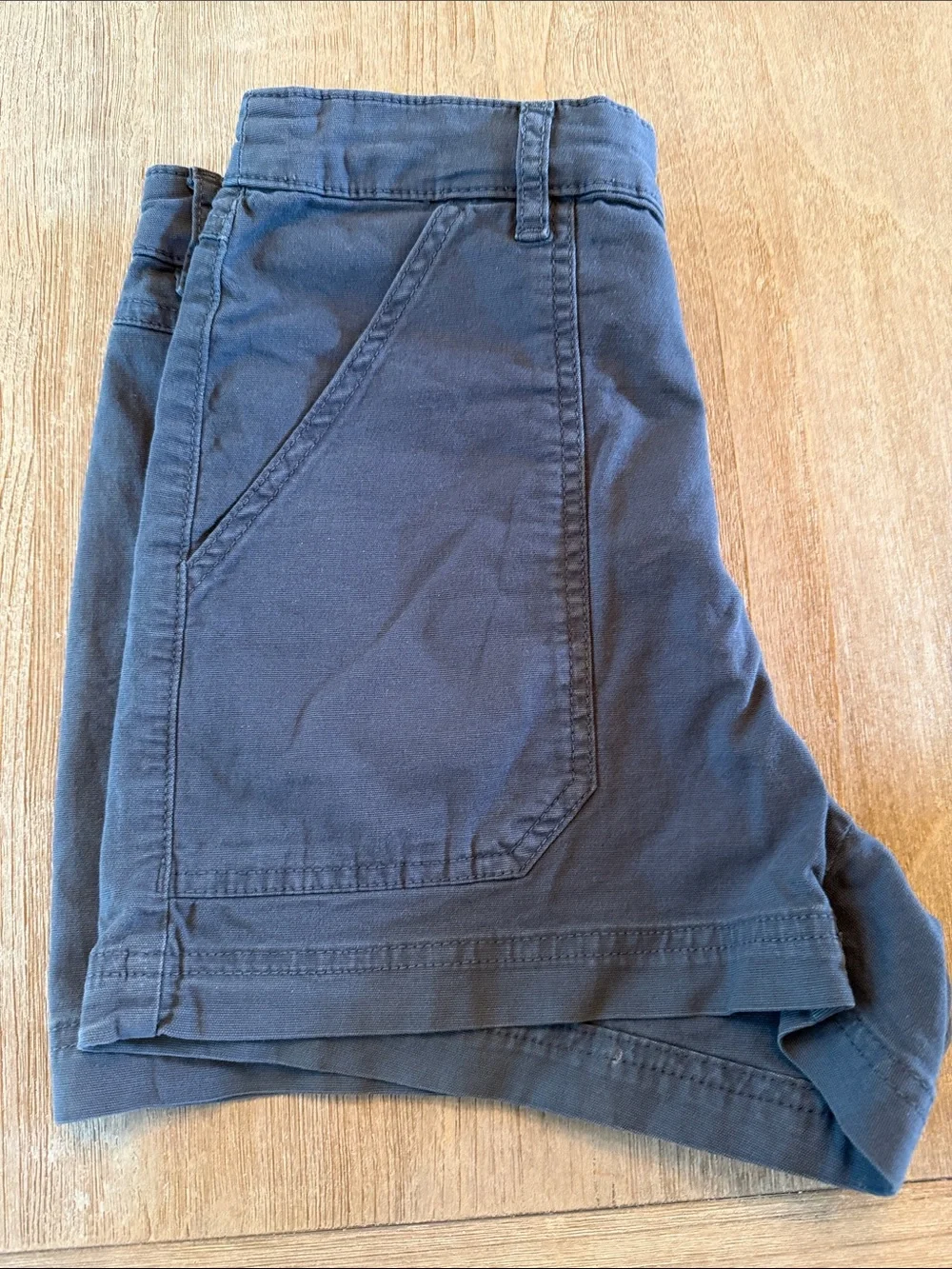 Marine Layer High Waisted Dark Gray Cotton Shorts